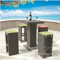 2014 modern design cheap furniture outdoor wicker high dining bar set